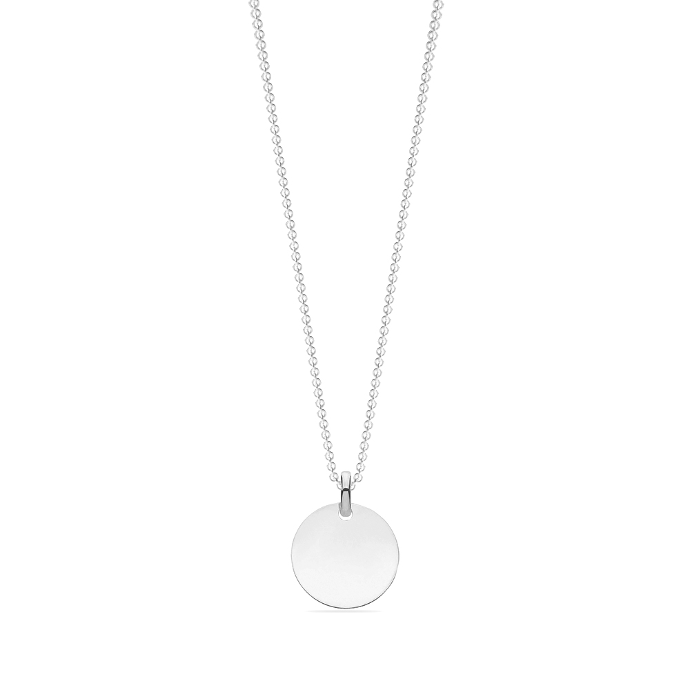 plain metal round shape pendant