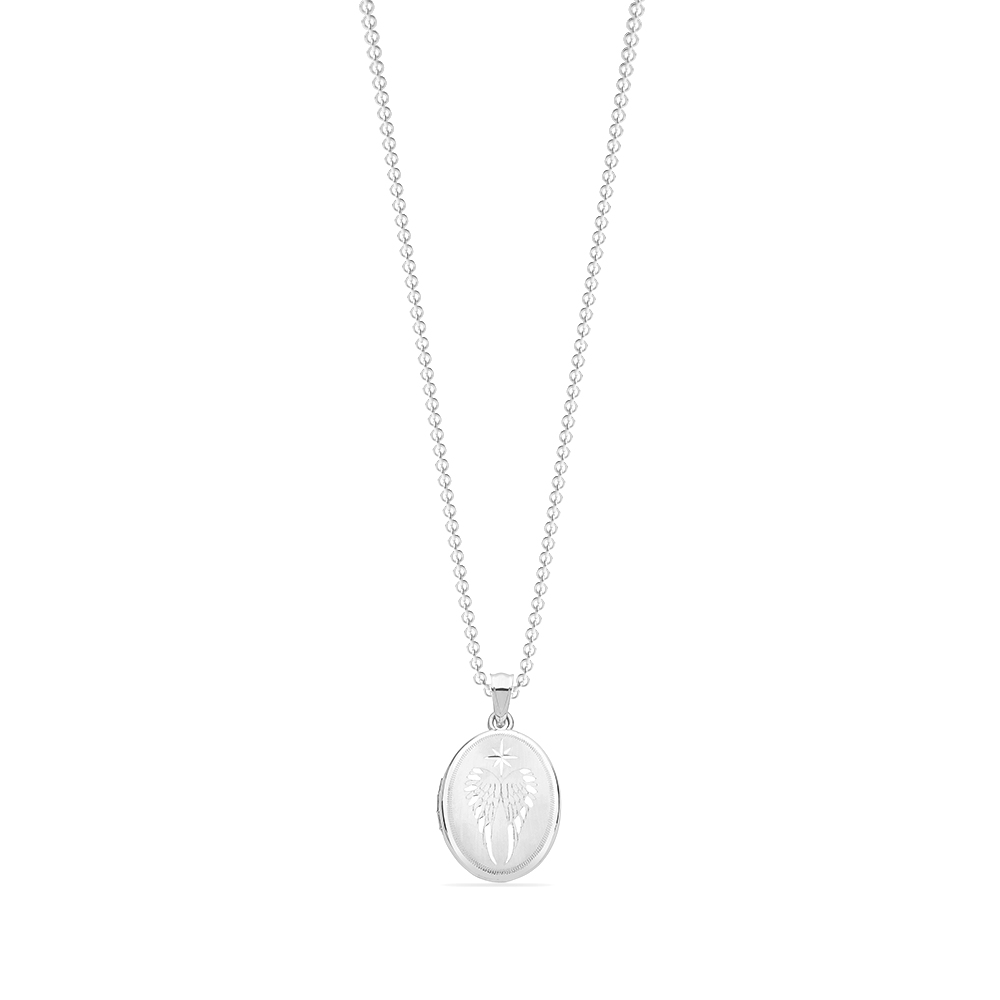 plain metal oval shape pendant