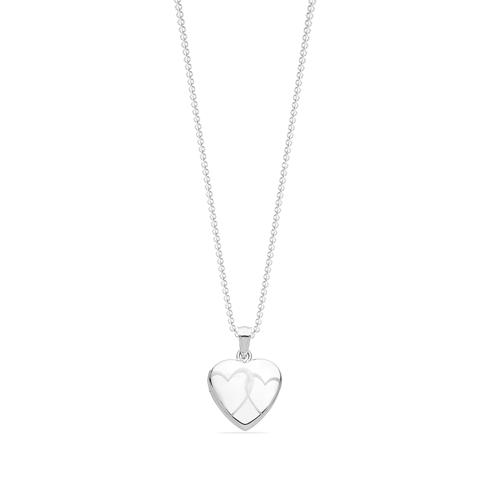plain metal heart shape pendant