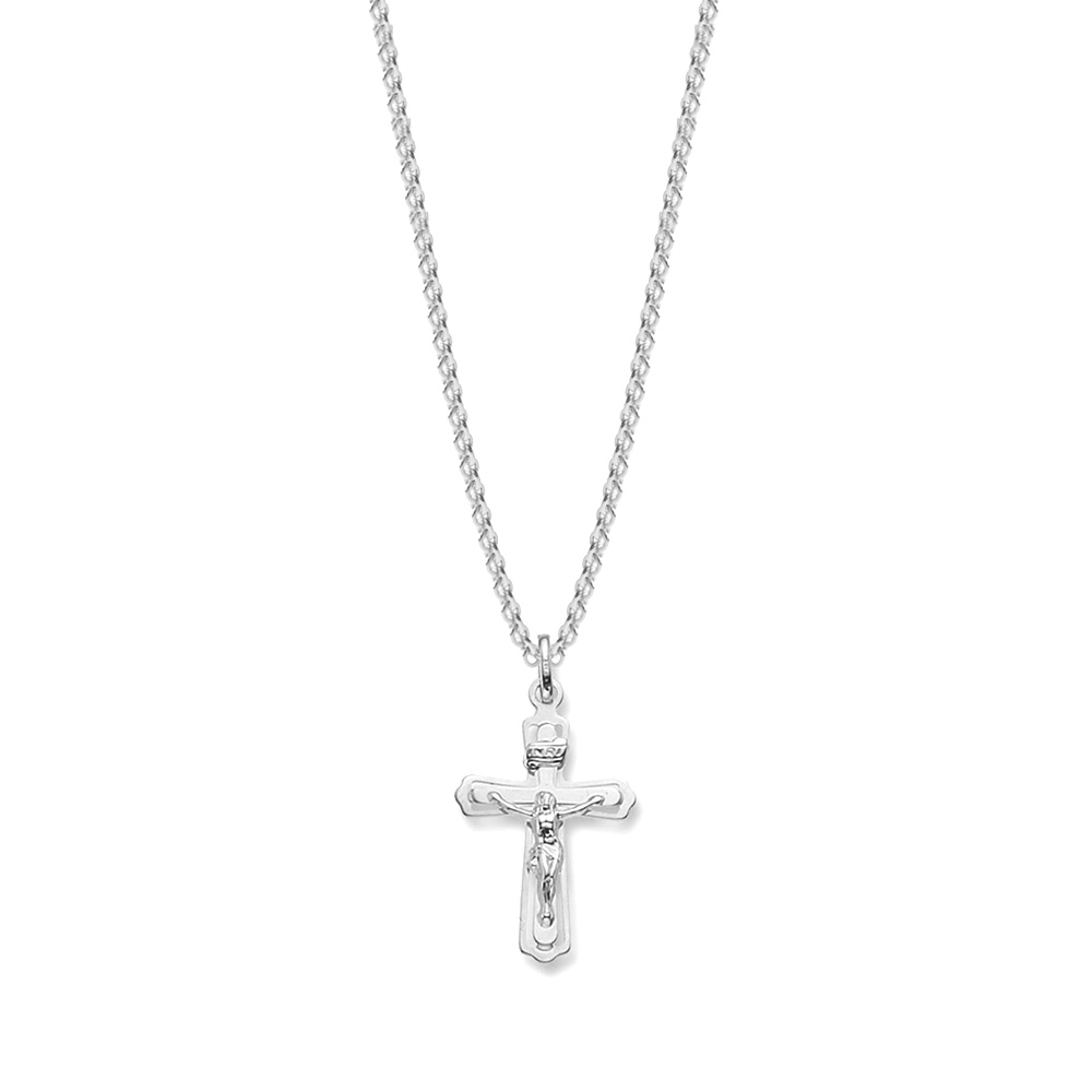 plain metal cross pendant necklace