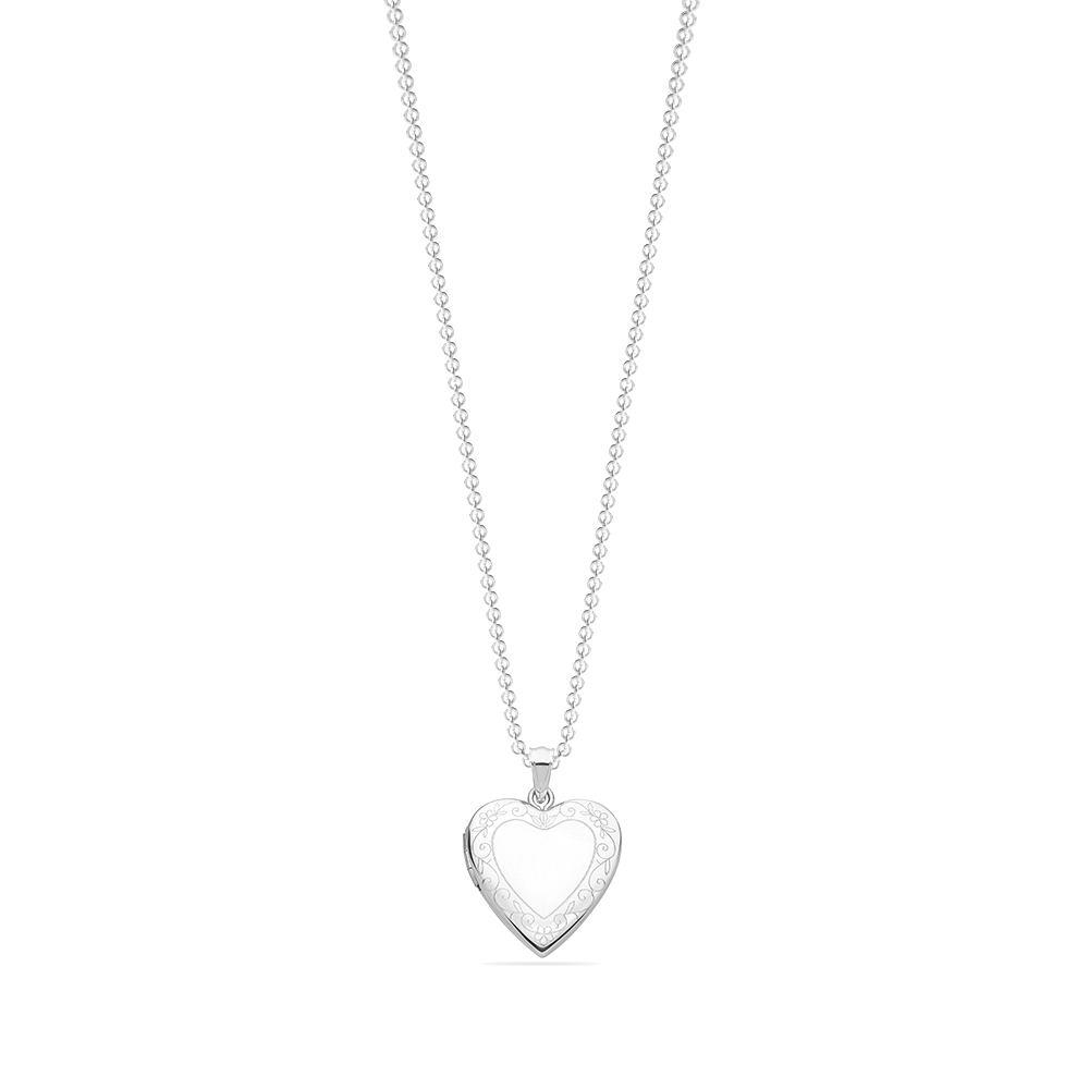 plain metal heart shape pendant