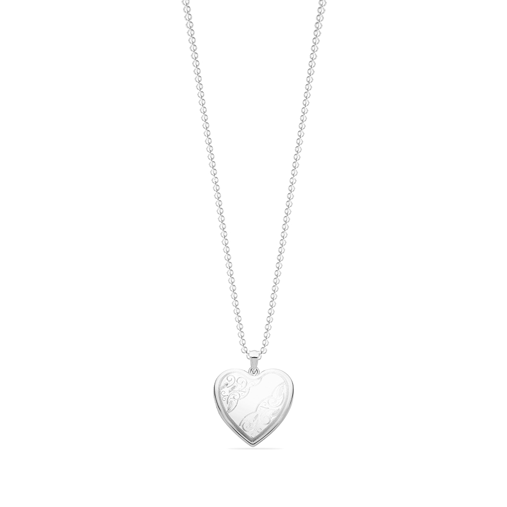 plain metal heart shape pendant