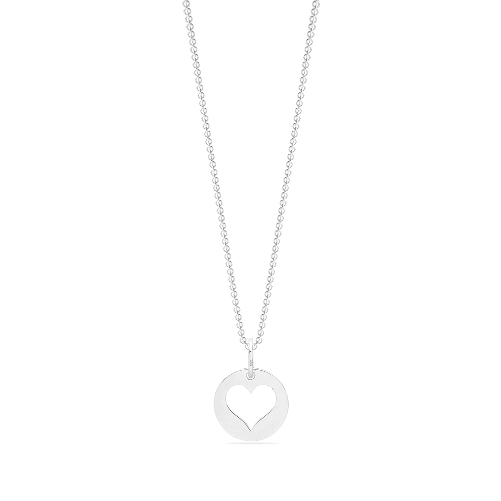 plain metal heart design pendant