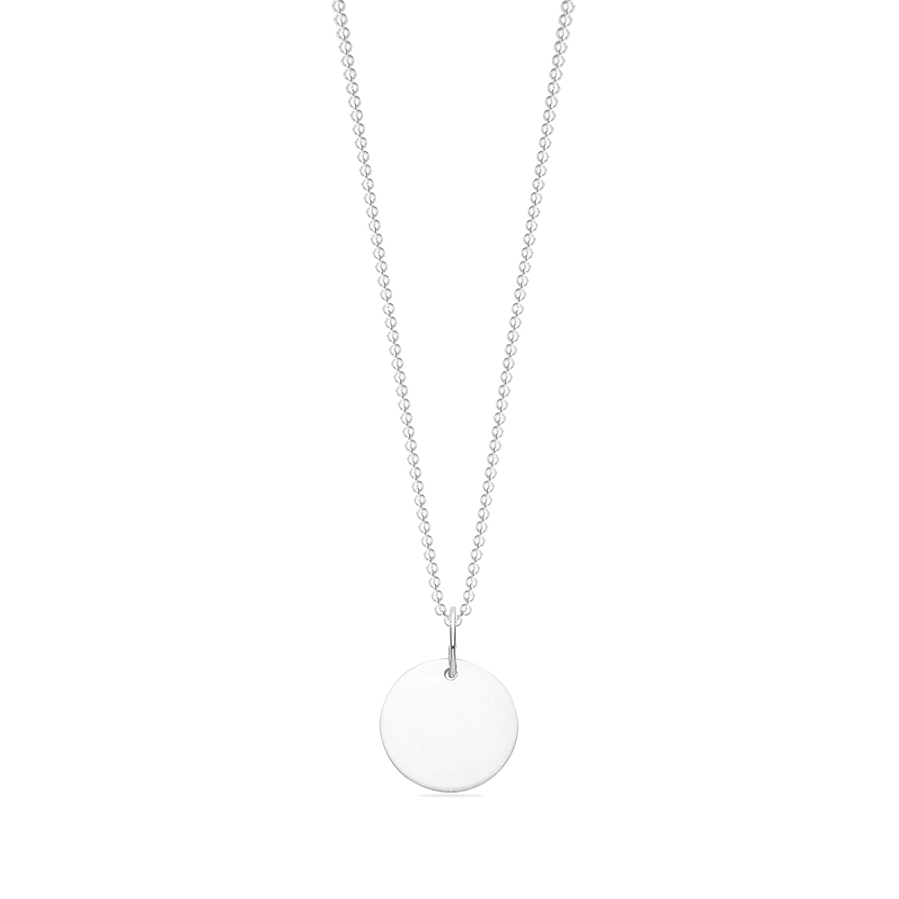 plain metal circle shaped pendant