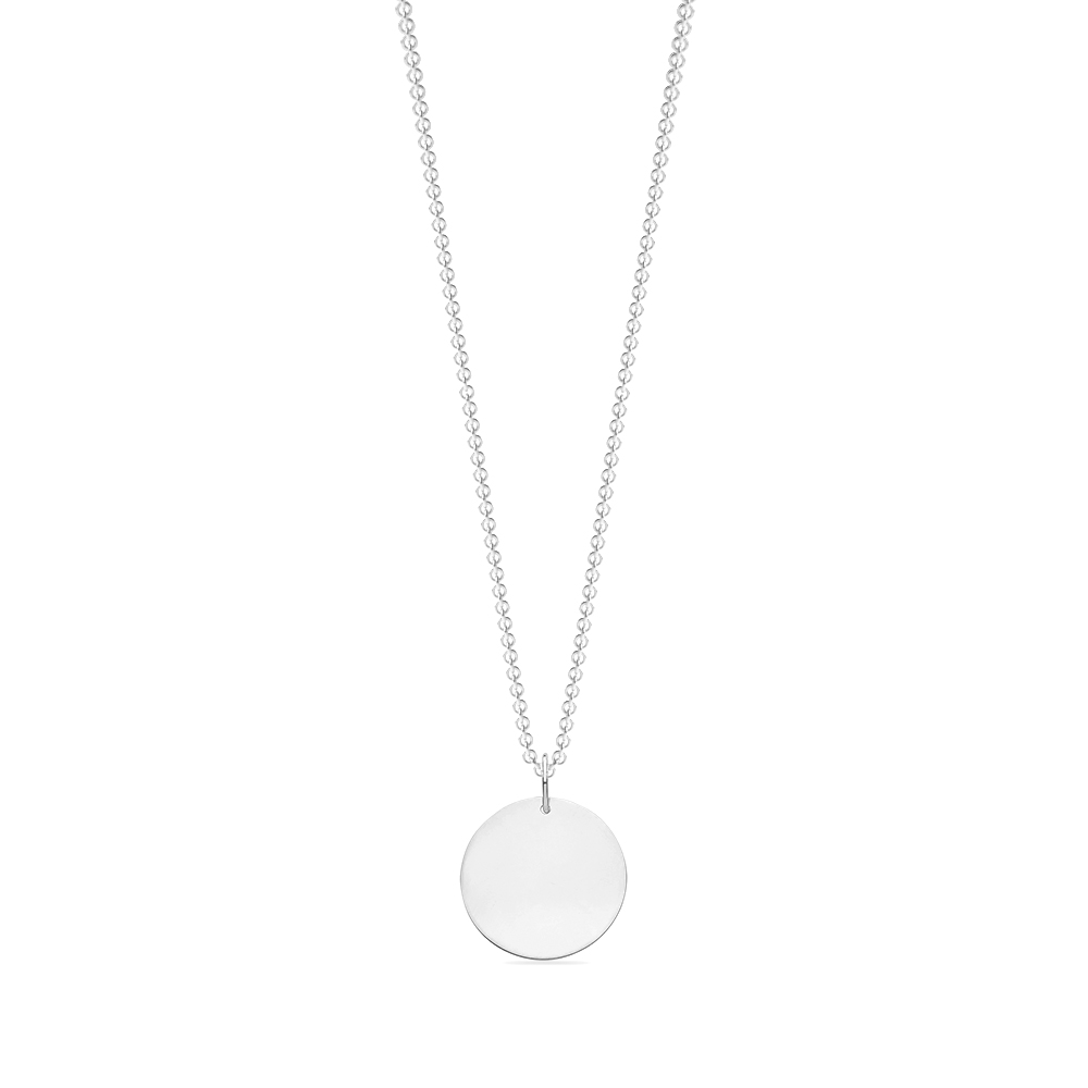 plain metal circle shaped pendant