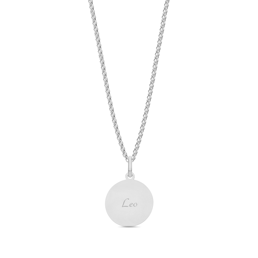 plain metal zodiac constellation leo pendant