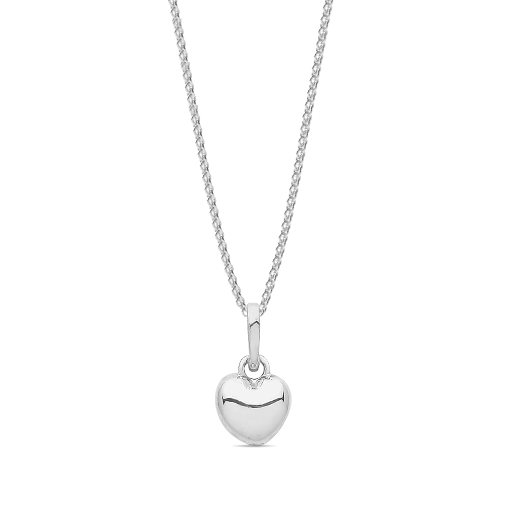 plain metal heart shape pendant
