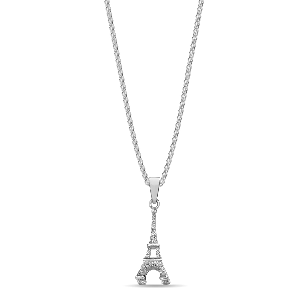 plain metal eiffel tower pendant