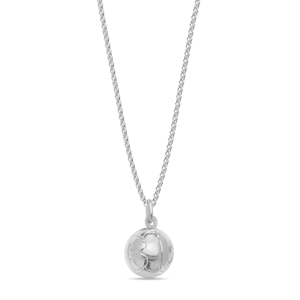 plain metal football pendant