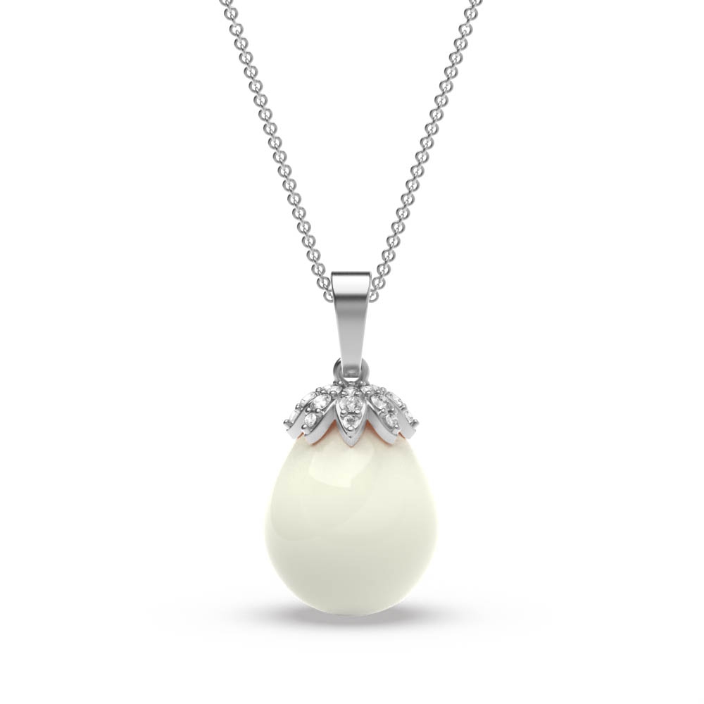 Eye drop shape pear pearl pendant (10.0mm)