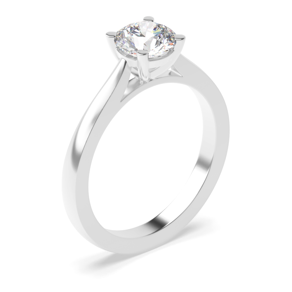 Classic Desing Style Plain Solitaire Diamond Engagement Rings