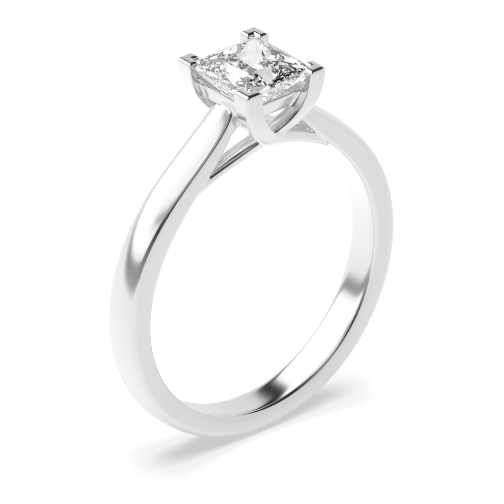 Princess Cut Diamond Engagement Rings  White / Rose Gold &amp; Platinum