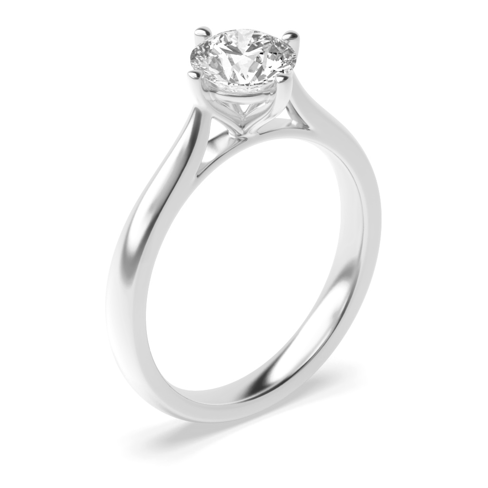 N-W-E-S Style Setting Solitaire Diamond Engagement Ring
