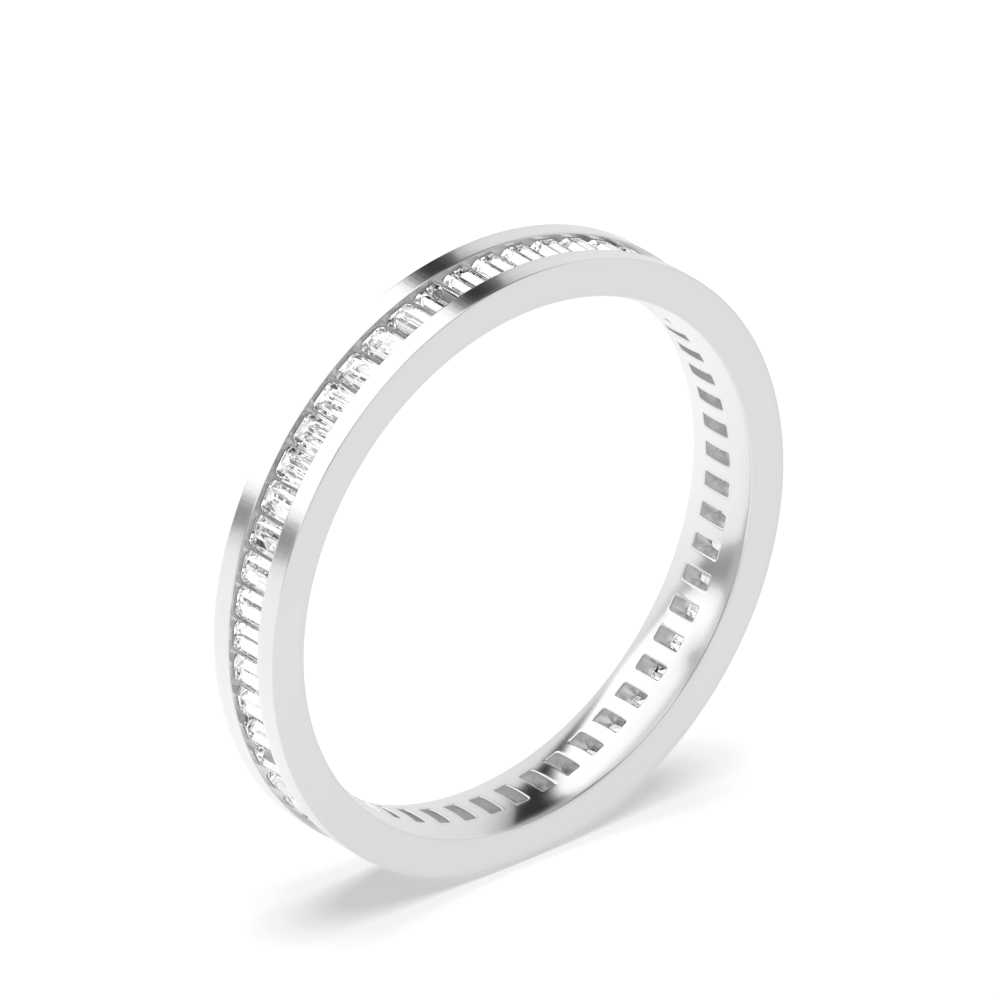 Channel Setting Baguette Full Eternity Diamond Ring (Available in 2.50mm to 5.0mm)
