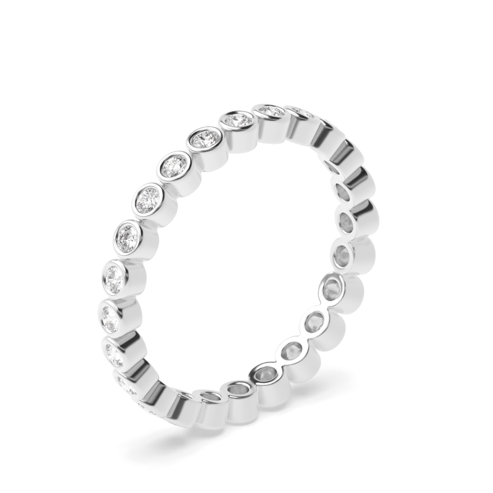 Full Bezel Setting Round Full Eternity Diamond Ring (Available in 2.5mm to 3.5mm)