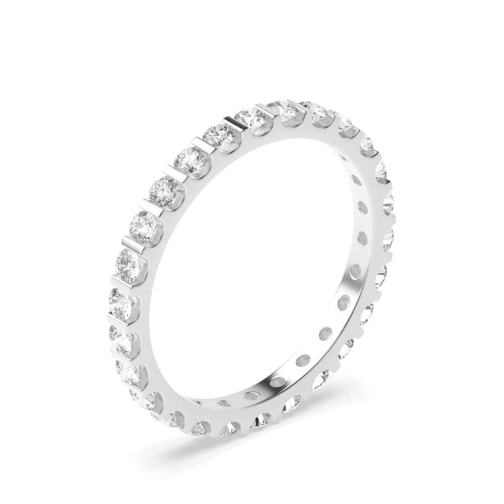 Bar Setting Round Diamond Full Eternity Wedding Rings Uk