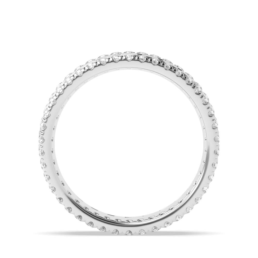 4 Prong Round/Baguette Aurora clasp Diamond Ring