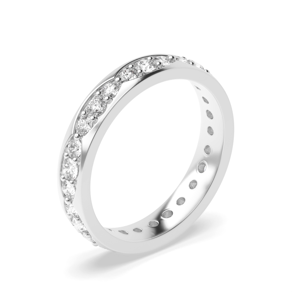 Pave Setting 3 Grouped Diamond Marquise Shape Diamond Wedding Band (3.00mm)
