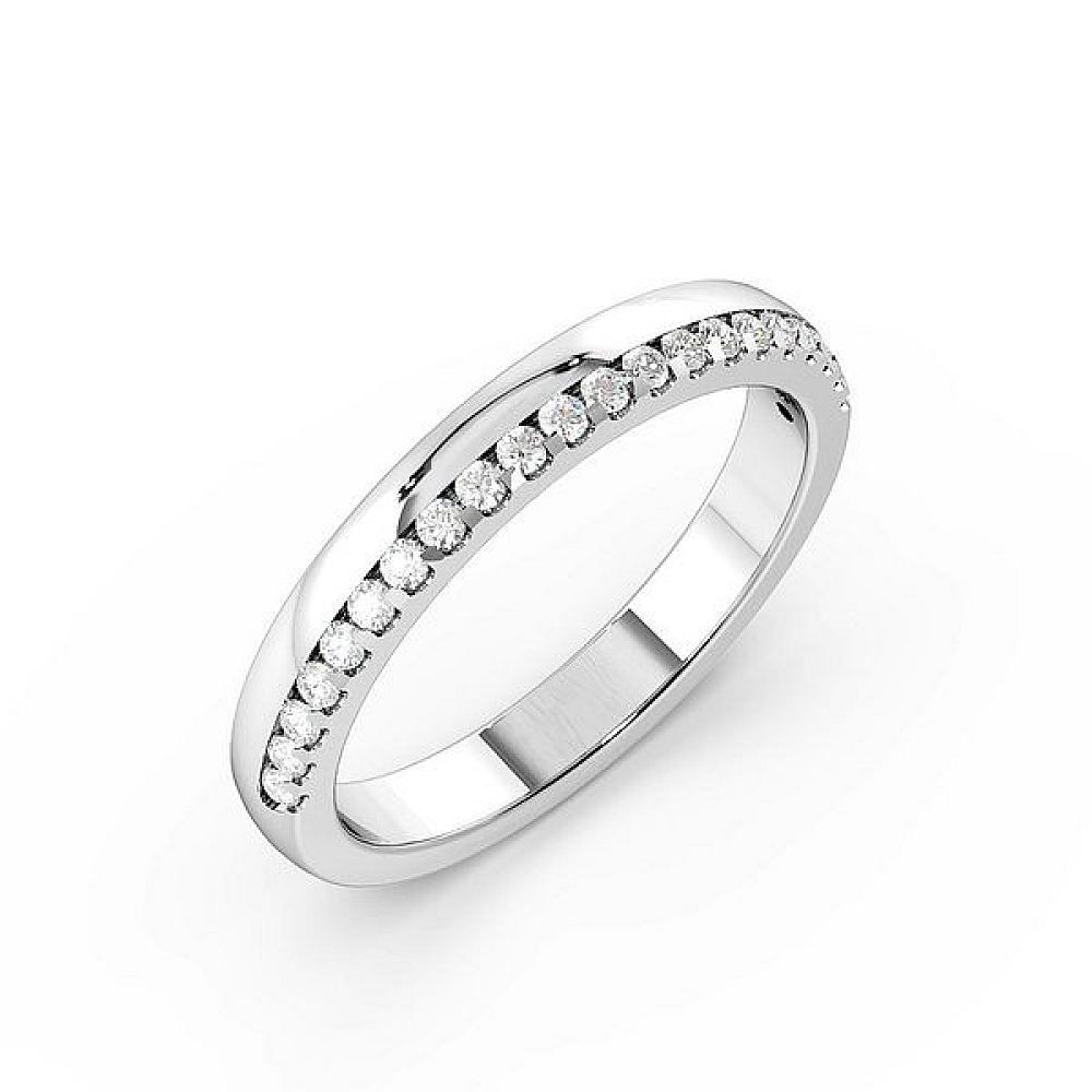 Diamond on Edge Womens Diamond Wedding Rings (2.7mm)