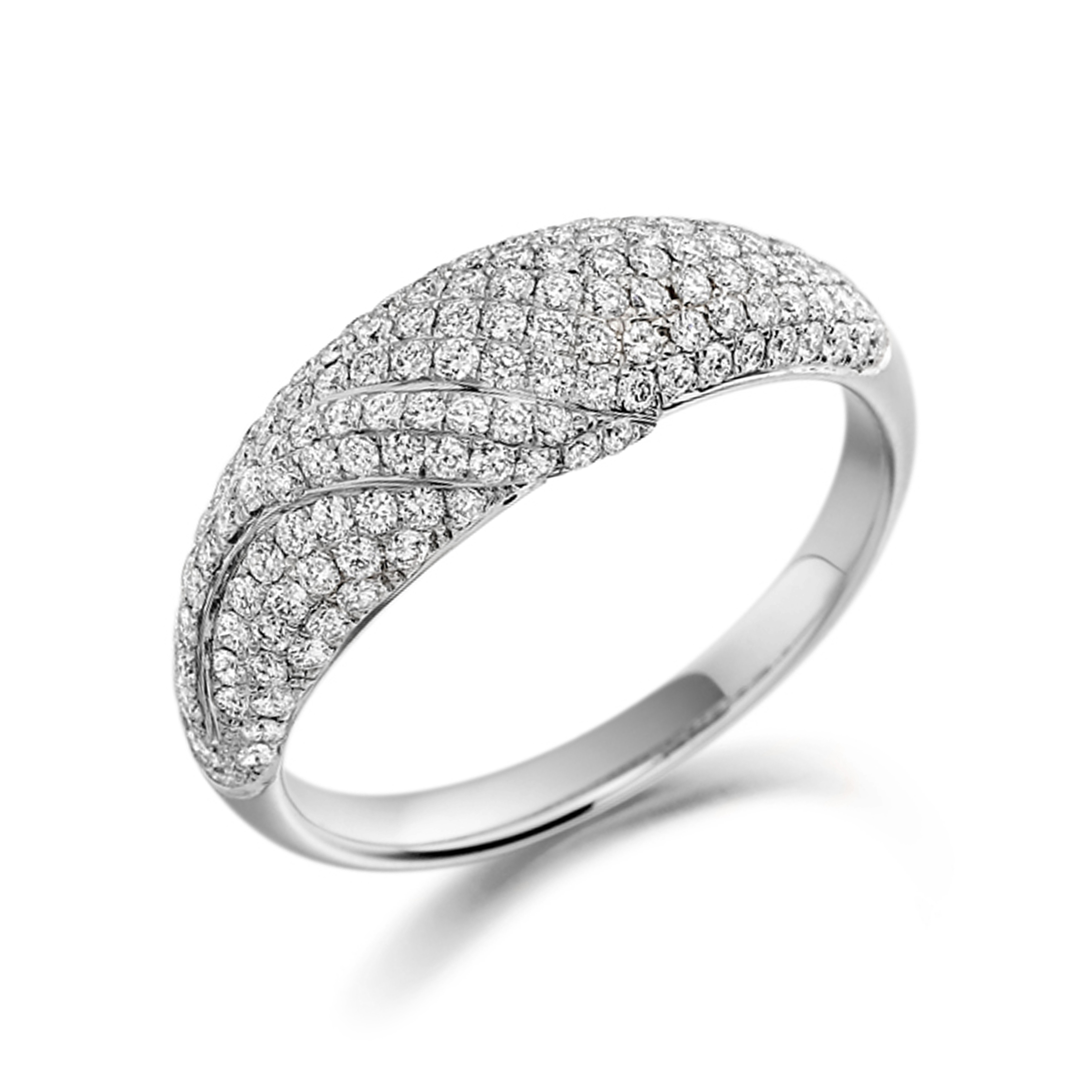 prong settings cluster round shape diamond ring