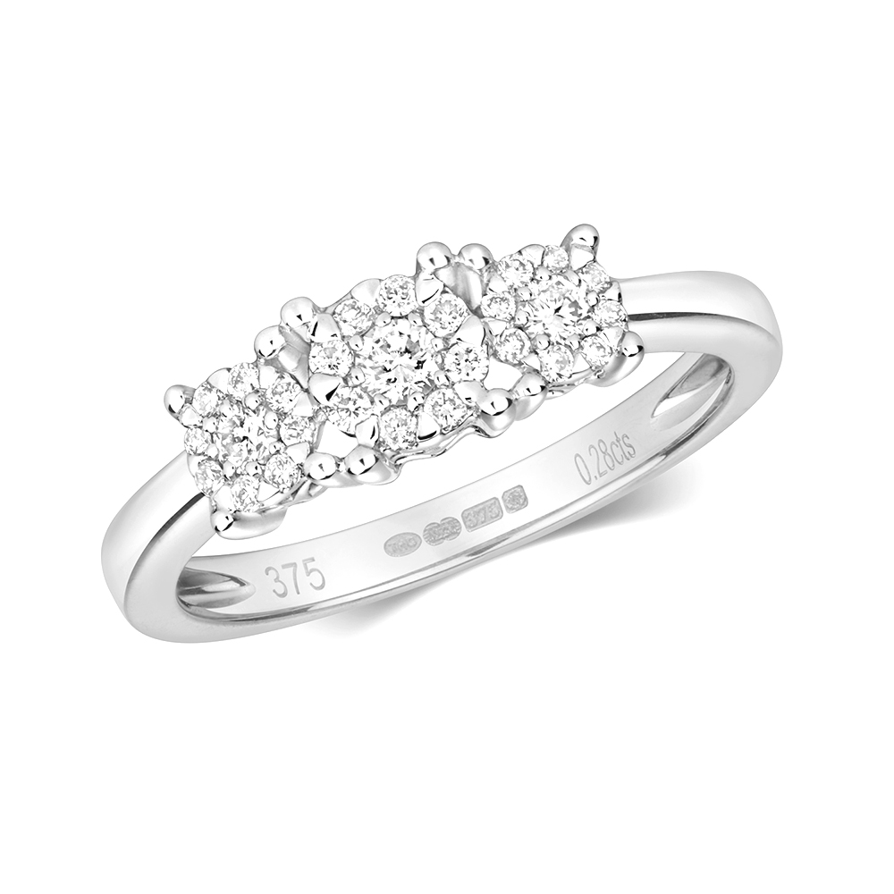 4 prong setting round diamond ring