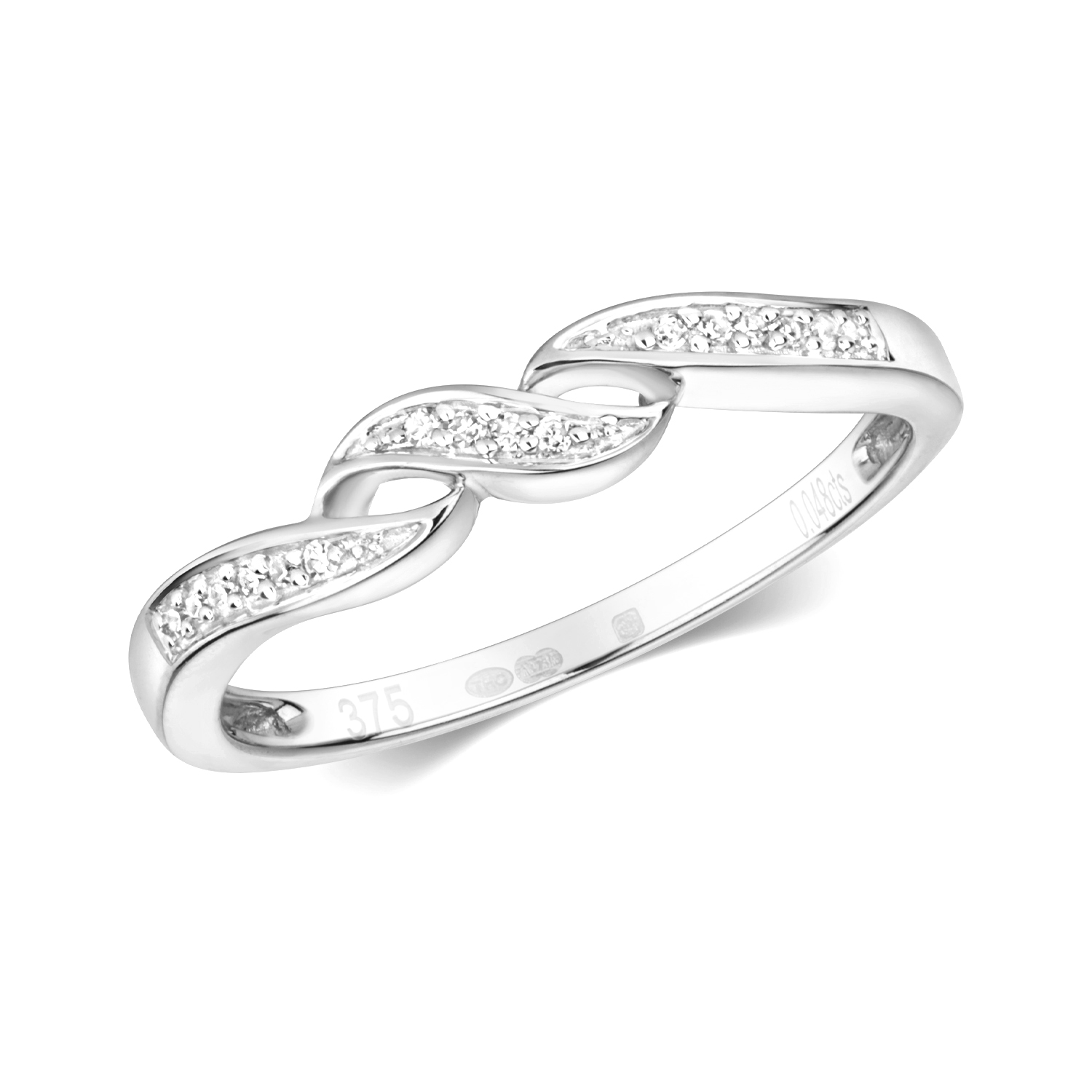 pave setting round diamond fancy ring