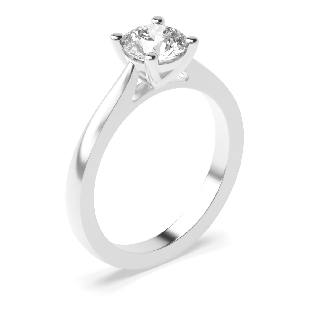4 prong setting round diamond solitare ring