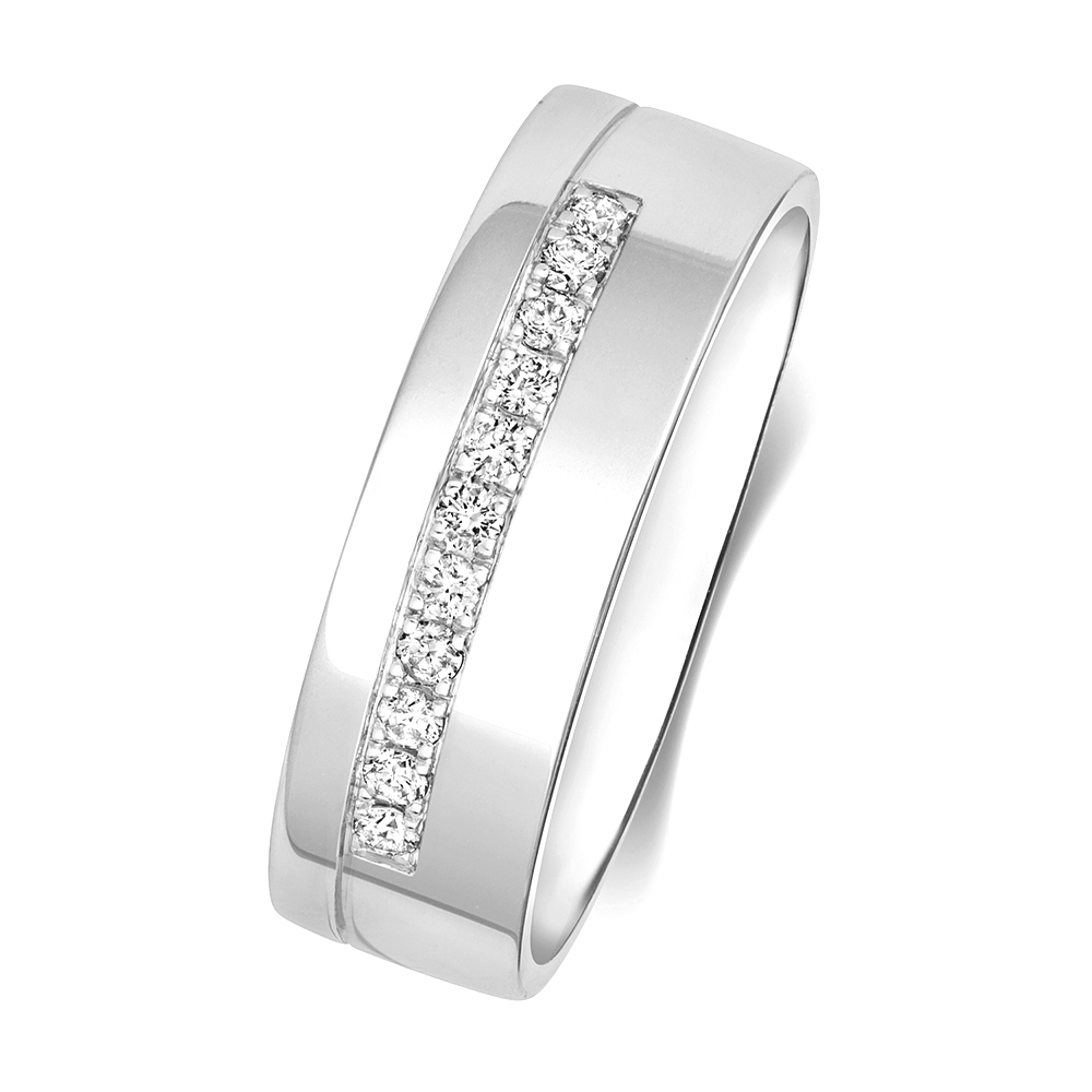 pave setting round diamond  half eternity ring