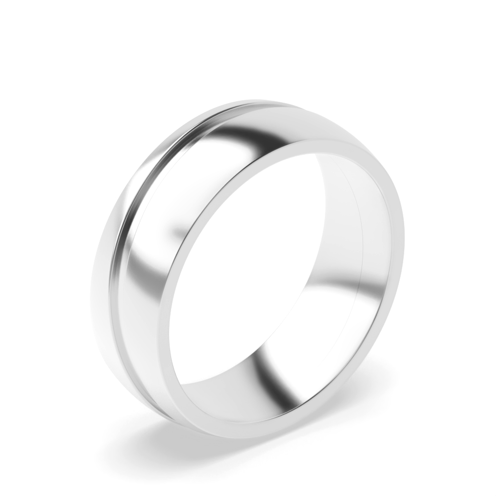 plain metal mens wedding bands