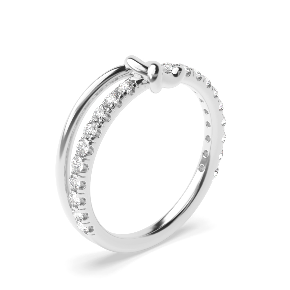 prong setting round shape diamond eternity ring