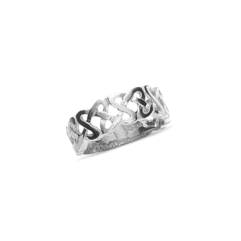 plain metal celtic mens ring