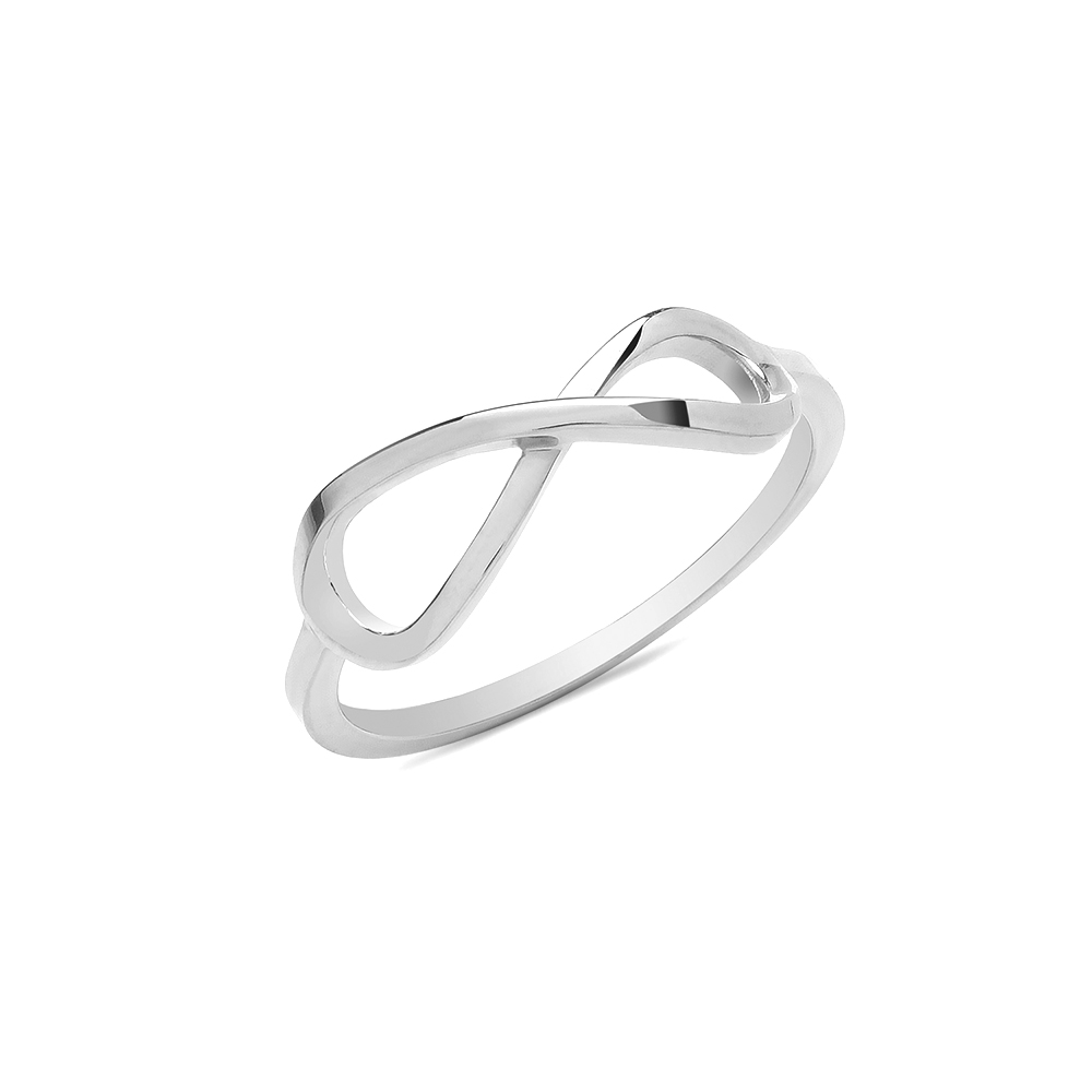 plain metal infinity ring