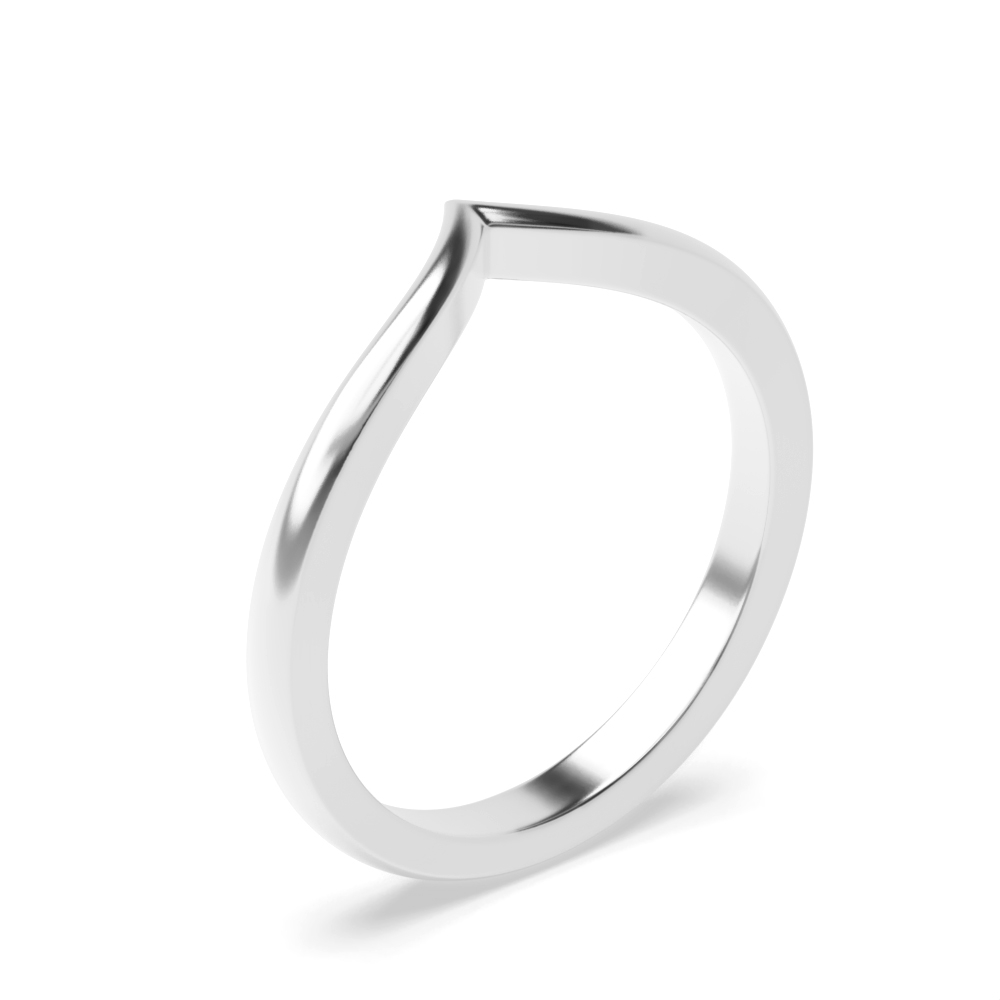 plain metal wishbone style ring