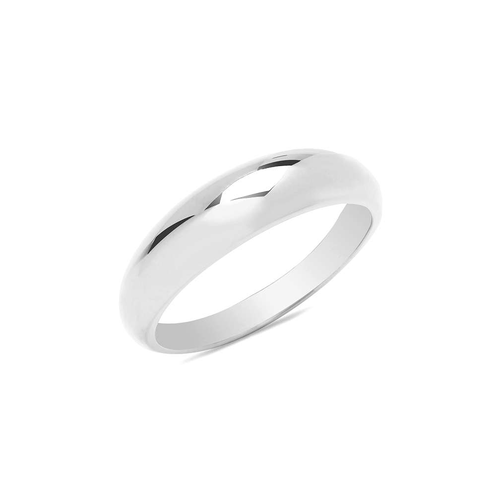plain metal womens and mens dome ring