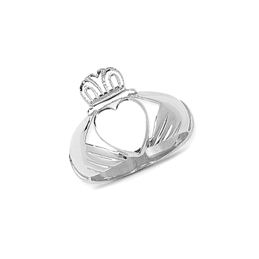 plain metal mens claddagh ring