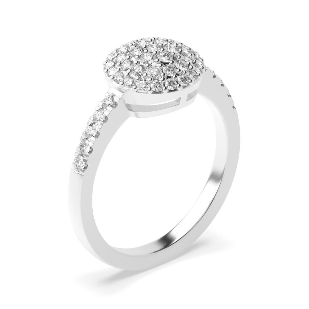 prong setting round diamond engagement ring